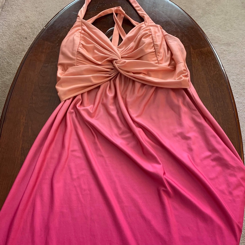 Maurices 1x Ombré Maxi Halter dress